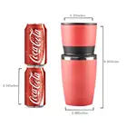 Multifunctional Outdoor Camping Portable Mini Coffee Mug Red Manual Coffee Grinder Bean Machine
