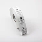 Custom Design Logo Label Tag Clothes Bags Shoes Wash Care Labels White Print Satin Ribbon