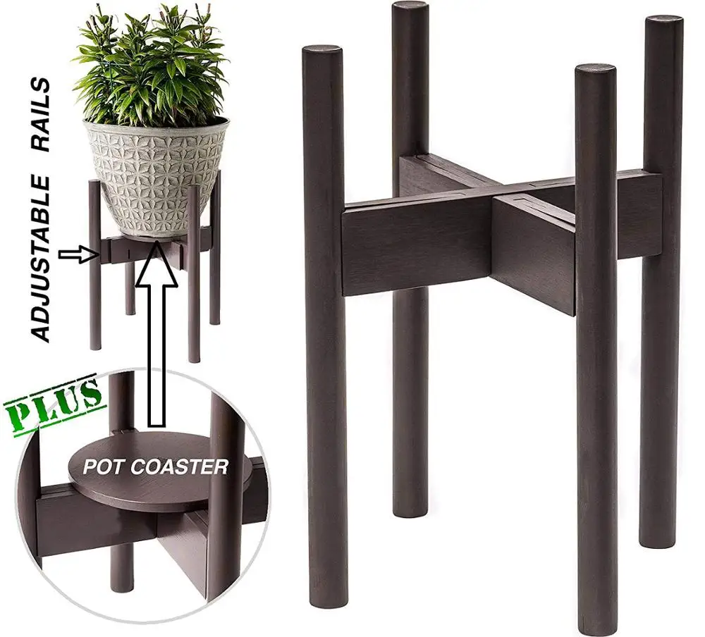 Adjustable Bamboo Plant Stands Mid Century Modern Wooden Plant Stand Indoor Outdoor Buy Plant Stand Bamboo Plant Stand Mid Century Plant Stand Product On Alibaba Com