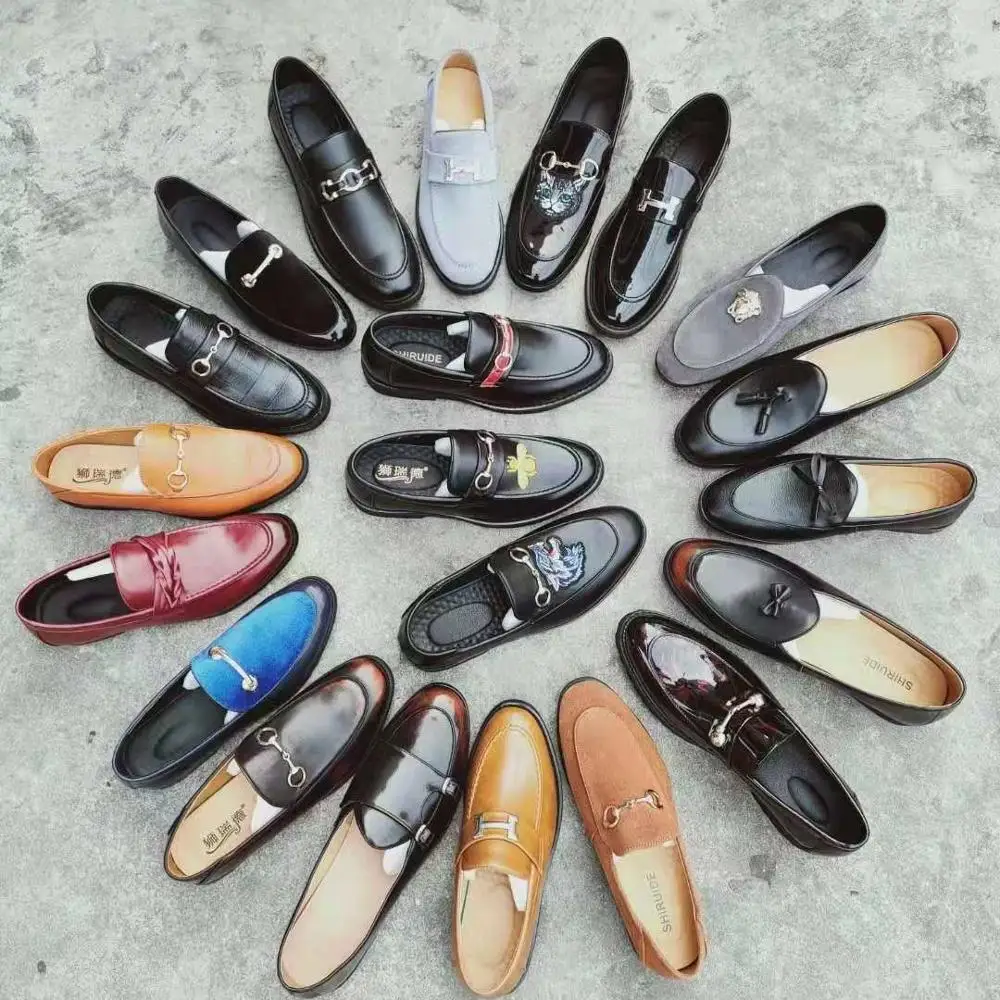 shoes stock fashionable cheap and comfortable leather shoes for men office shoes made in China factory, Multiple colour
shoes stock fashionable cheap and comfortable leather shoes for men office shoes made in China factory, Multiple colour