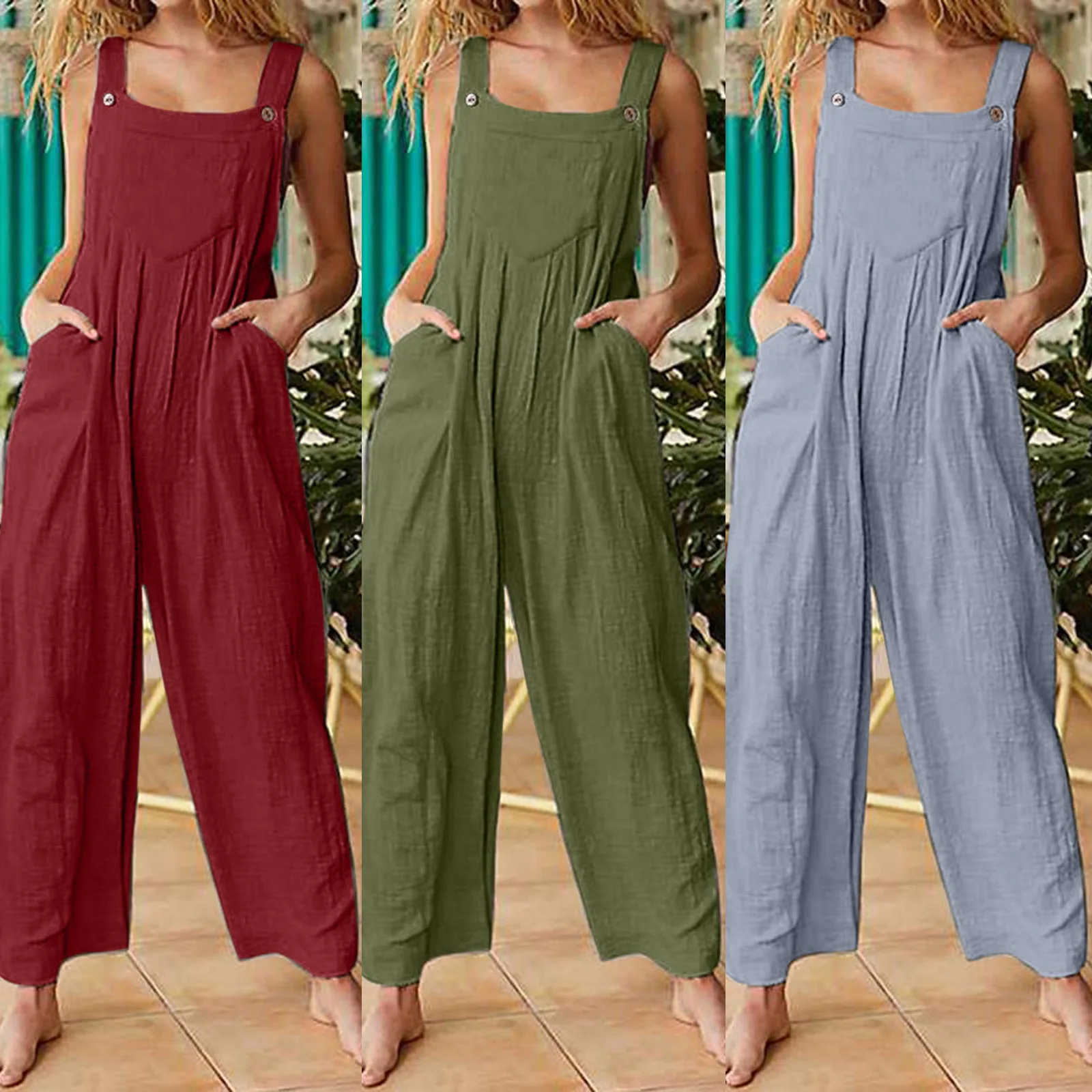 Fashion Design Sexy Solid Color Shoulder Womens Pants Plus Size Jumpsuits Casual Dresses Clothing Woman Spring Printed Simple, Picture
Fashion Design Sexy Solid Color Shoulder Womens Pants Plus Size Jumpsuits Casual Dresses Clothing Woman Spring Printed Simple, Picture