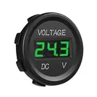 DC12V/24V digital dc voltmeter with LED light to exam voltage on car truck bus motorcycle universal