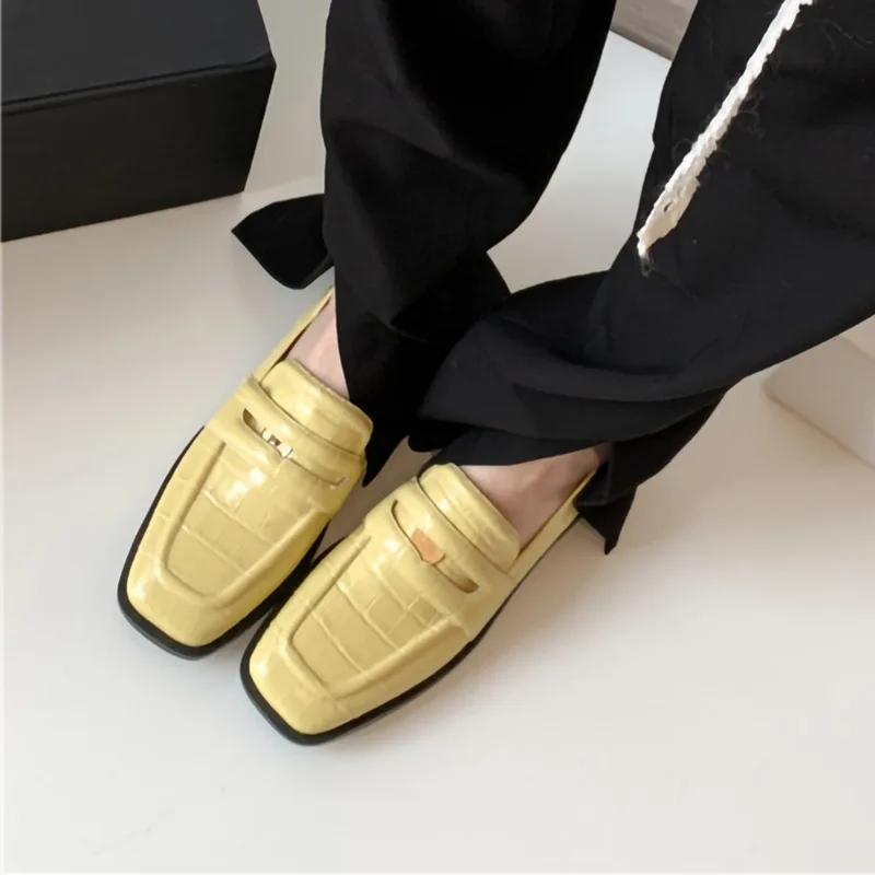 Ladies Vintage Solid Color Elegant Office Lazy Covers Wear Women Faranzi Flat Sandals Loafers
Ladies Vintage Solid Color Elegant Office Lazy Covers Wear Women Faranzi Flat Sandals Loafers