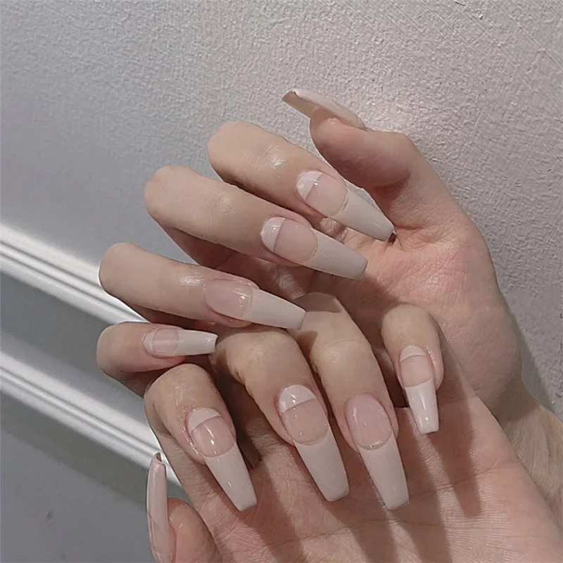 light pink press on long nails 2021 press on nails false nails press on 
light pink press on long nails 2021 press on nails false nails press on
