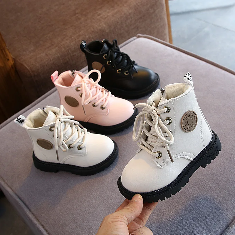 Children Plush Warm Shoes For Boys PU Leather Girls Kids Martin Boots Autumn Winter New Toddler Baby Soft Bottom Short Boots, Black,pink,yellow,blue,rose
Children Plush Warm Shoes For Boys PU Leather Girls Kids Martin Boots Autumn Winter New Toddler Baby Soft Bottom Short Boots, Black,pink,yellow,blue,rose
