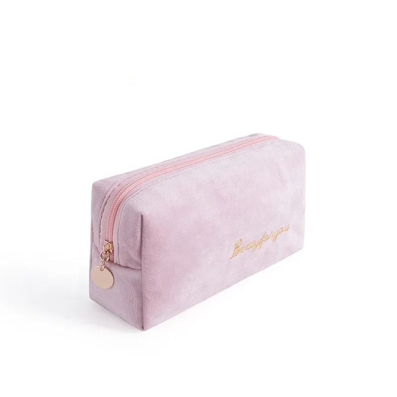 Suede Velvet Custom Pouch Luxury Beauty Makeup Bag Zipper Closure Travel Professional Cosmetic Bag Black with Embroidery Logo, Customized color
Suede Velvet Custom Pouch Luxury Beauty Makeup Bag Zipper Closure Travel Professional Cosmetic Bag Black with Embroidery Logo, Customized color