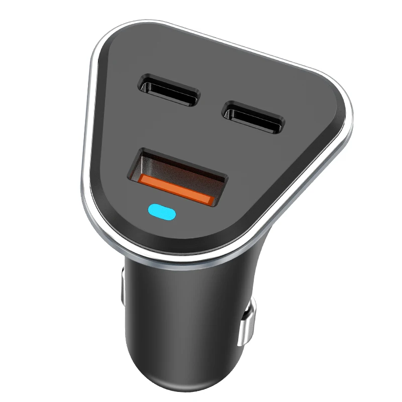 High-power Safety-protected Three-port Car Charger Suitable For Mobile Phones, Black white customized
High-power Safety-protected Three-port Car Charger Suitable For Mobile Phones, Black white customized