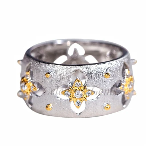 Fashion Four-leaf Clover Hollow Jewelry S925 Solid Sterling Silver Rings For Women, Gold and silver
Fashion Four-leaf Clover Hollow Jewelry S925 Solid Sterling Silver Rings For Women, Gold and silver