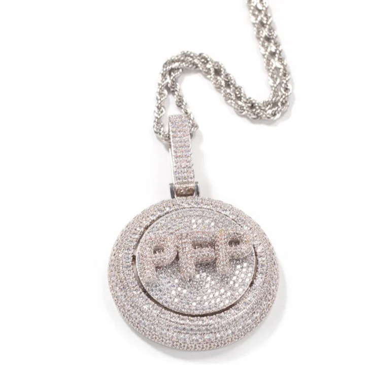 Personalized custom rotating letter necklace micro-inlaid zircon DIY solid stitching combination pendant jewelry, Silver color
Personalized custom rotating letter necklace micro-inlaid zircon DIY solid stitching combination pendant jewelry, Silver color