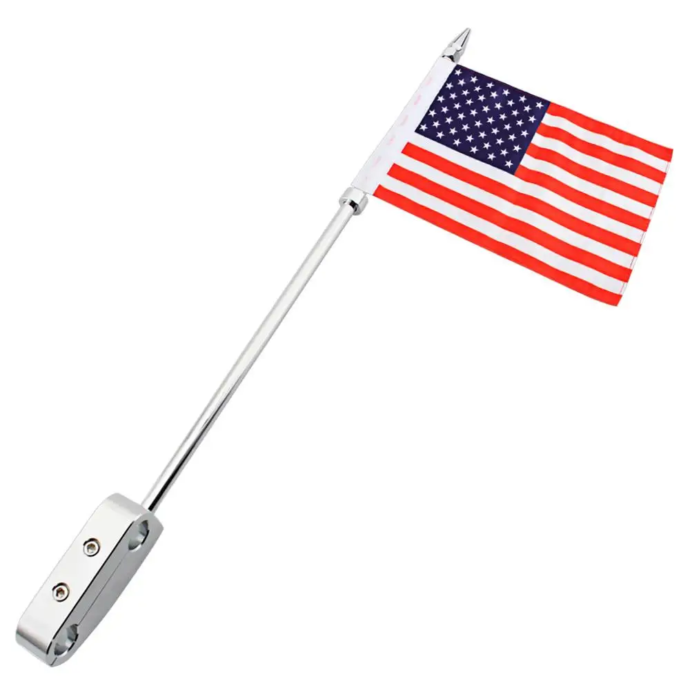 Motorcycle Saddle Bag Guard Bar Flag Pole Luggage Rack Rear Side Mount For Harley Touring Electra Glide Tour FLHTCU FLHTC FLHT