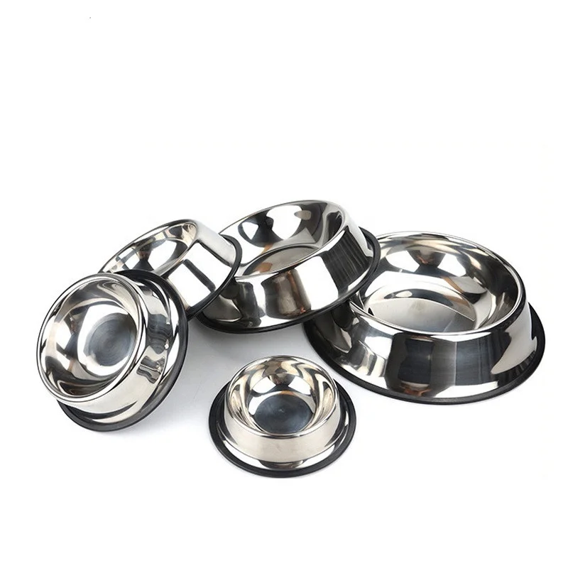 OEM/ODM cat water pet food feeder rubber bottom anti-slip metal dog bowl stainless steel, Silver
OEM/ODM cat water pet food feeder rubber bottom anti-slip metal dog bowl stainless steel, Silver