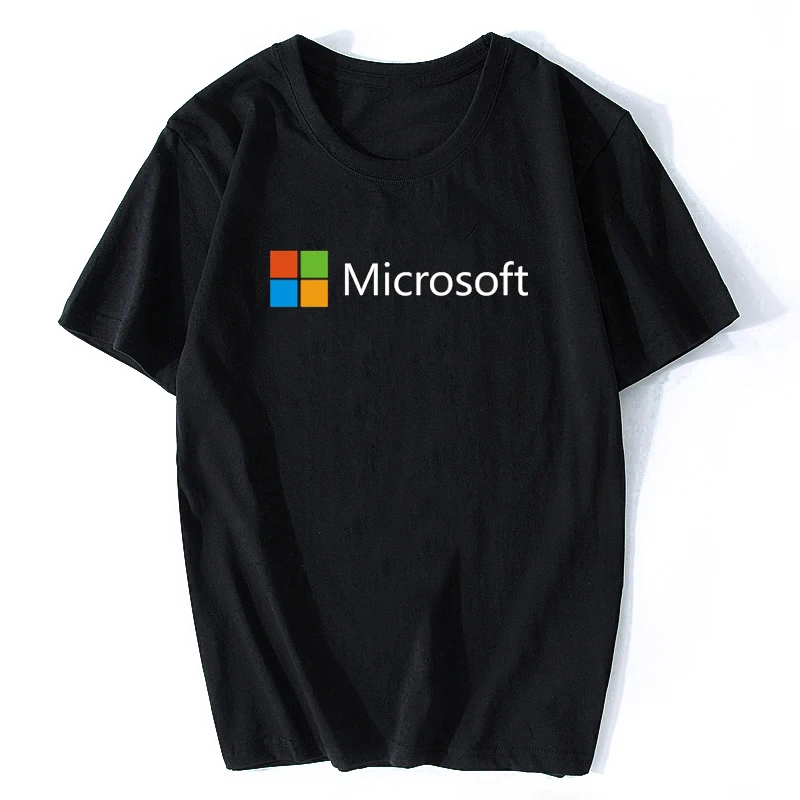 Wholesale IT Google Microsoft Pullover T-shirt Men Cotton Short Sleeve Print Pattern Casual Homme Men/Women Plus Size
Wholesale IT Google Microsoft Pullover T-shirt Men Cotton Short Sleeve Print Pattern Casual Homme Men/Women Plus Size