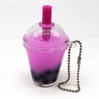 Acrylic Bubble Milk Tea Cup Key Chain Cute for Girls