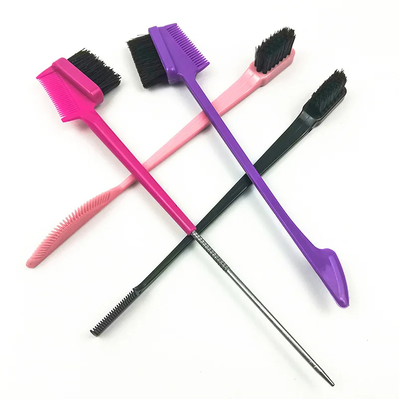 Custom cepillo 3 In 1 edge hair control brush and comb double eyebrow brush edge brush with private label, Customized color
Custom cepillo 3 In 1 edge hair control brush and comb double eyebrow brush edge brush with private label, Customized color