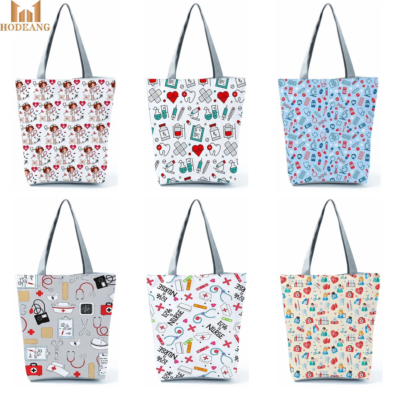 Cartoon Medical Print Handbags Portable Eco Friendly Canvas Tote Bag For Dentist Nurse, As picture
Cartoon Medical Print Handbags Portable Eco Friendly Canvas Tote Bag For Dentist Nurse, As picture