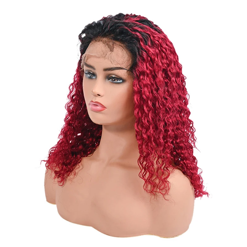 Ombre Human Hair Lace Wig African American Wigs