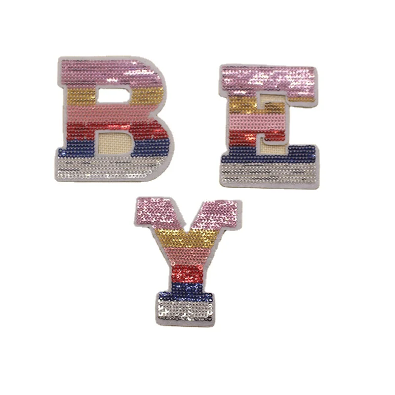 New seven color English alphabet cloth patch color English Sequin patch embroidered clothes patch
New seven color English alphabet cloth patch color English Sequin patch embroidered clothes patch