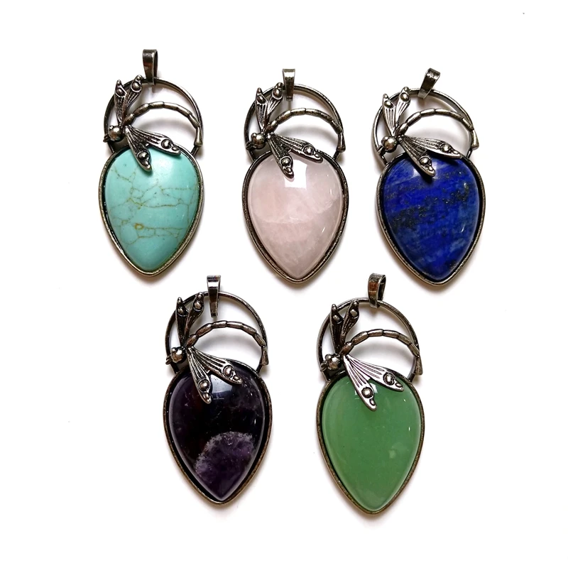 Wholesale Gemstone Crystal Bulk Pendant Jewelry American Natural Quartz Ball Best Stone Pear Drop Cab Pendant Jewellery for Men, Multi quartz pendant
Wholesale Gemstone Crystal Bulk Pendant Jewelry American Natural Quartz Ball Best Stone Pear Drop Cab Pendant Jewellery for Men, Multi quartz pendant