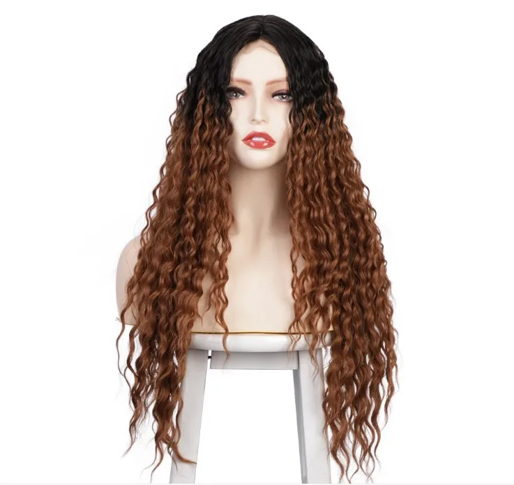 Top quality lace front wig long little curly synthetic hair wig best fashion most popular wig hair, As pic
Top quality lace front wig long little curly synthetic hair wig best fashion most popular wig hair, As pic