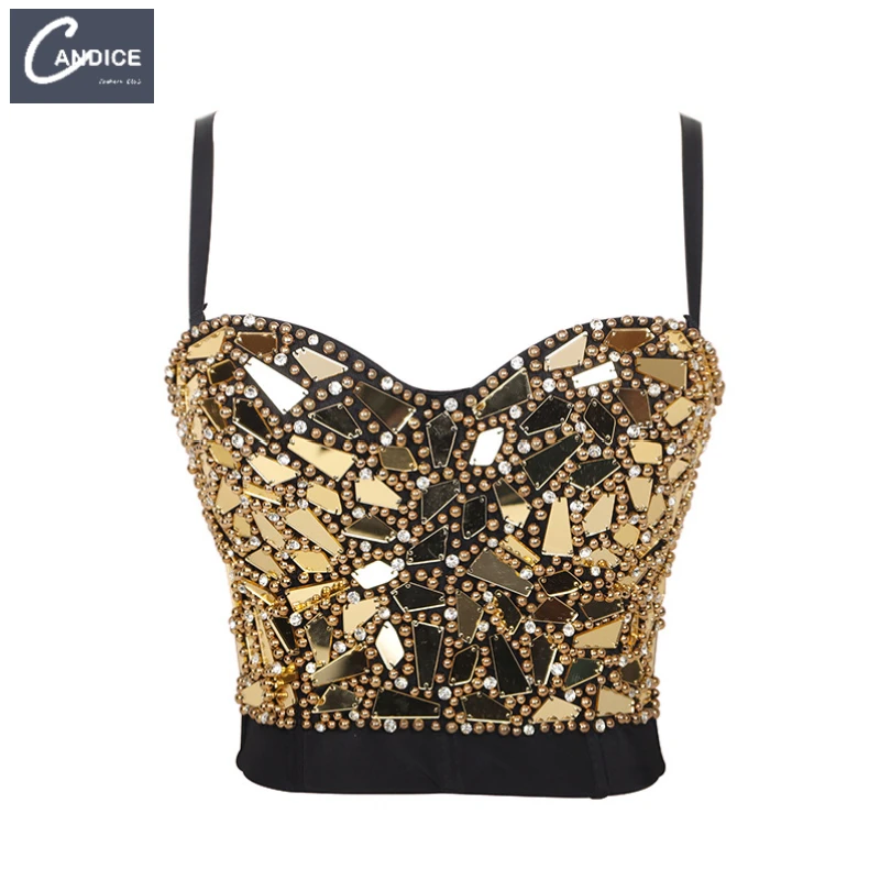 Candice summer adjustable shoulder club luxury sexy rhinestone with beaded bustiers sequined top fashion corset and buster
Candice summer adjustable shoulder club luxury sexy rhinestone with beaded bustiers sequined top fashion corset and buster