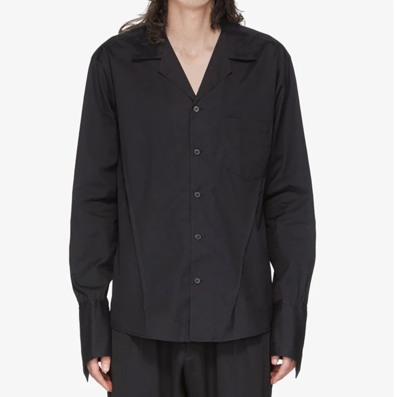 Men's V-neck shirt Asymmetric Loose Casual Simple Shirt Fashion Casual Black Shirt White Simple
Men's V-neck shirt Asymmetric Loose Casual Simple Shirt Fashion Casual Black Shirt White Simple