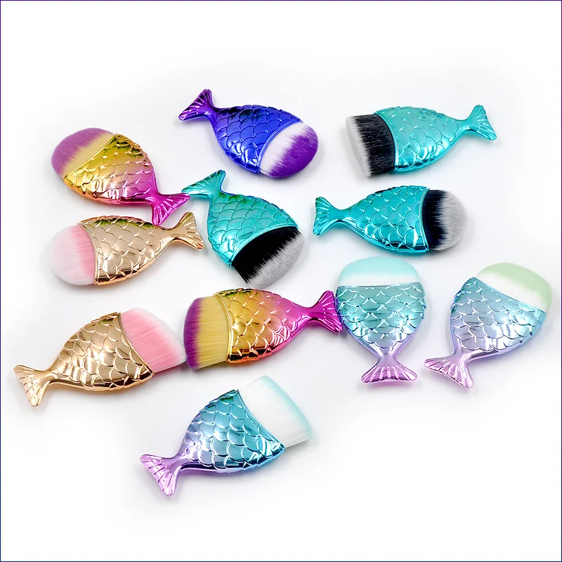 Professional Mermaid Makeup Foundation Cosmetic Fish Brush Makeup Tools Powder Face Blush Brush
Professional Mermaid Makeup Foundation Cosmetic Fish Brush Makeup Tools Powder Face Blush Brush