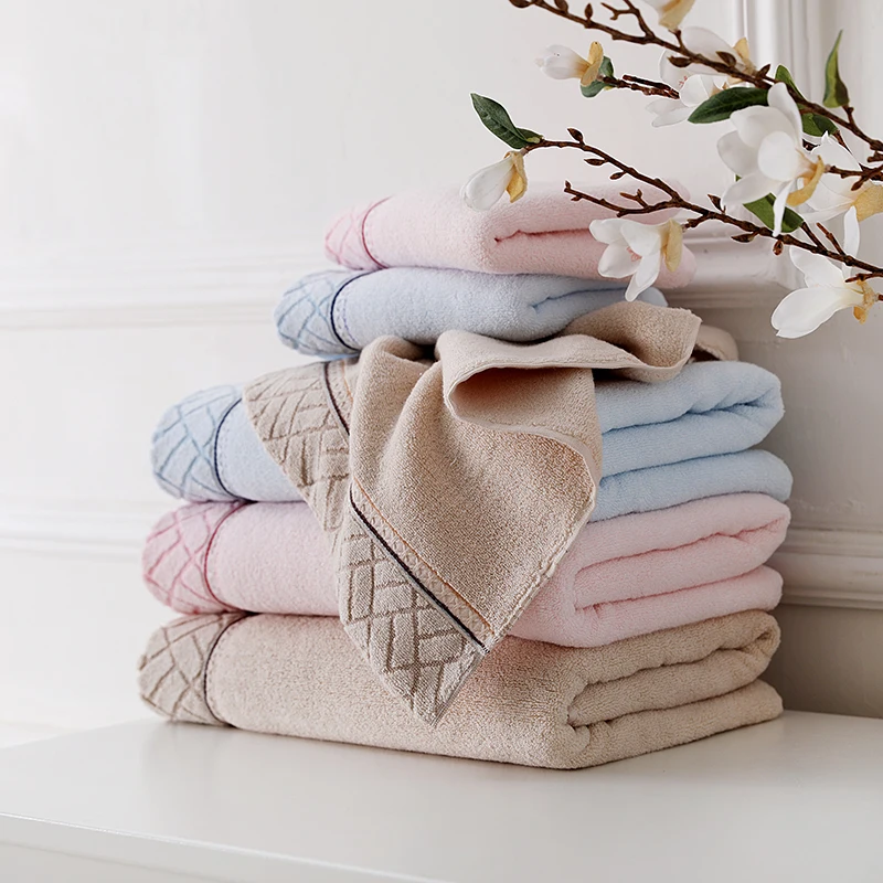 Luxury Hotel & Spa Bath Towel 100% Genuine Turkish Cotton Towel 3pcs terry face Towel set