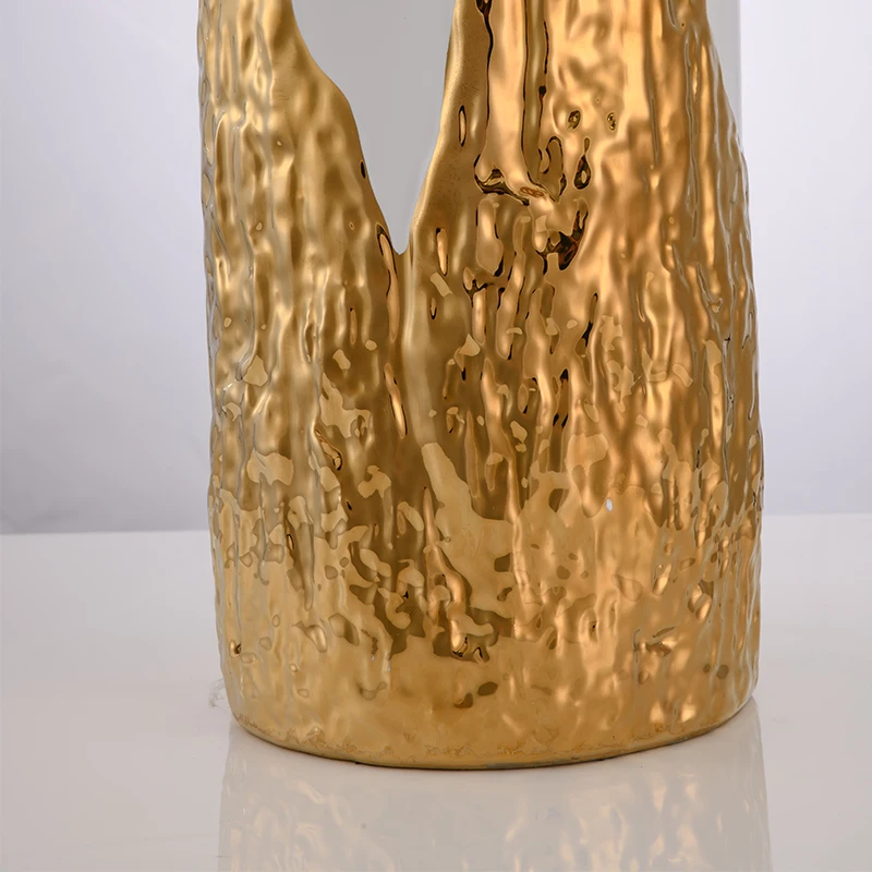 Chinese new style handmade fabric shade porcelain vase ceramic home hotel desk table lamp