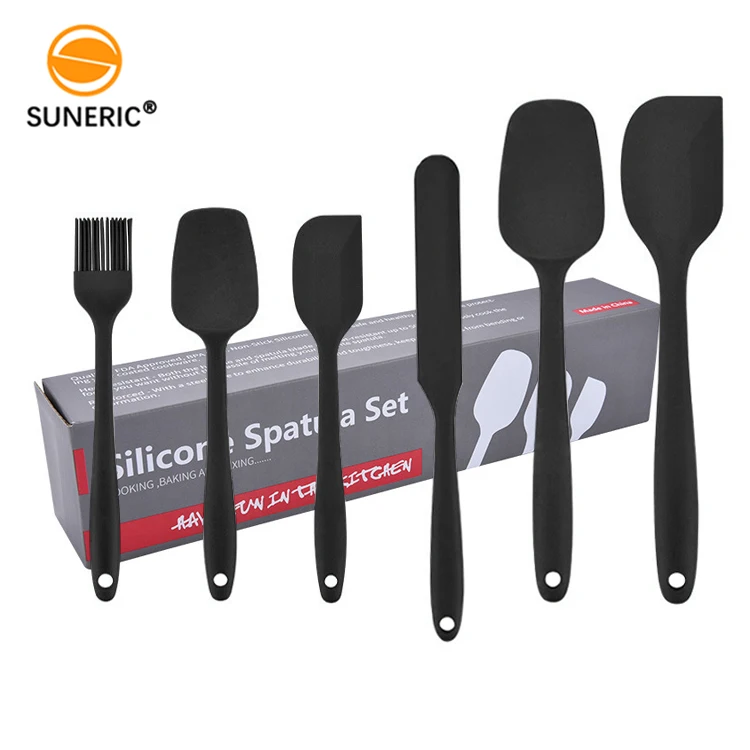 Pastry heat resistant silicon rubber baking spatulas turner 3pcs silicone spatula set, Red, blue, green, black
Pastry heat resistant silicon rubber baking spatulas turner 3pcs silicone spatula set, Red, blue, green, black