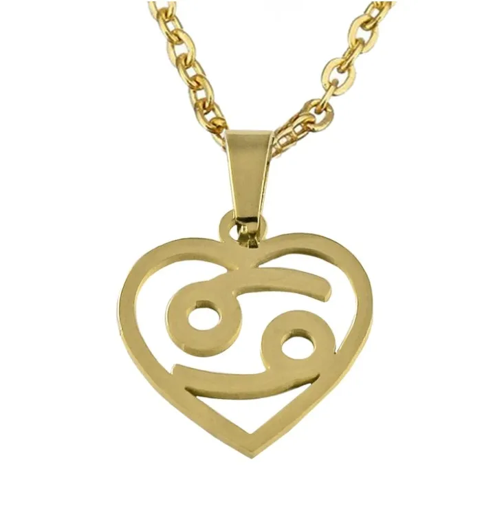 Trendy Jewelry Stainless Steel Women's Jewelry Waterproof 18k Gold Pisces Necklace Zodiac Sign Pendant Necklace
Trendy Jewelry Stainless Steel Women's Jewelry Waterproof 18k Gold Pisces Necklace Zodiac Sign Pendant Necklace