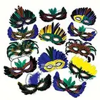 Wholesale Fantasy Cheap Venetian Styles Feather Masquerade eye Masks