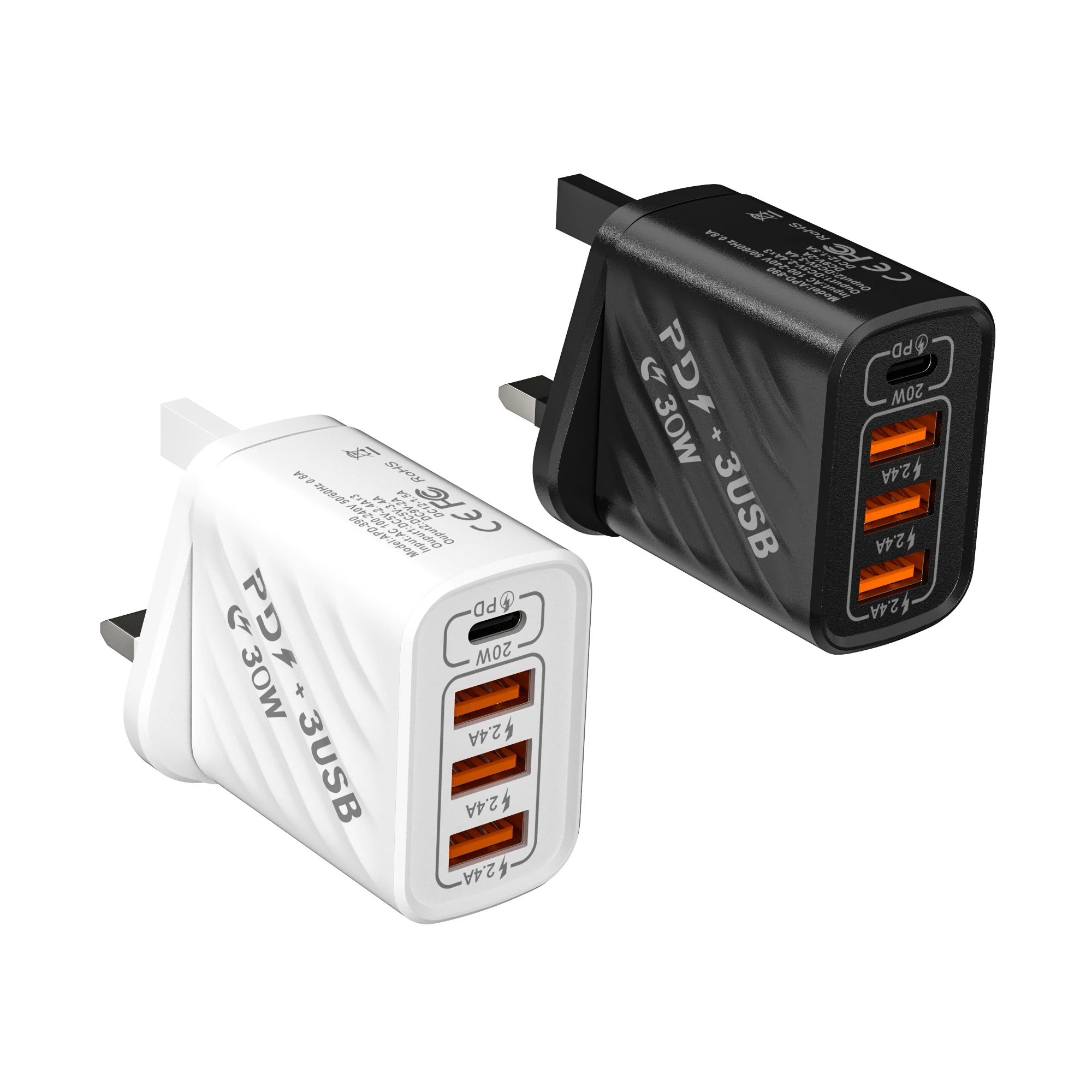 Twill 3USB+PD Fast Charging 1U 2U 3U 4U Multifunctional 30w Wall Charging Head High Power Type-C Power Adapter British Sta
Twill 3USB+PD Fast Charging 1U 2U 3U 4U Multifunctional 30w Wall Charging Head High Power Type-C Power Adapter British Sta