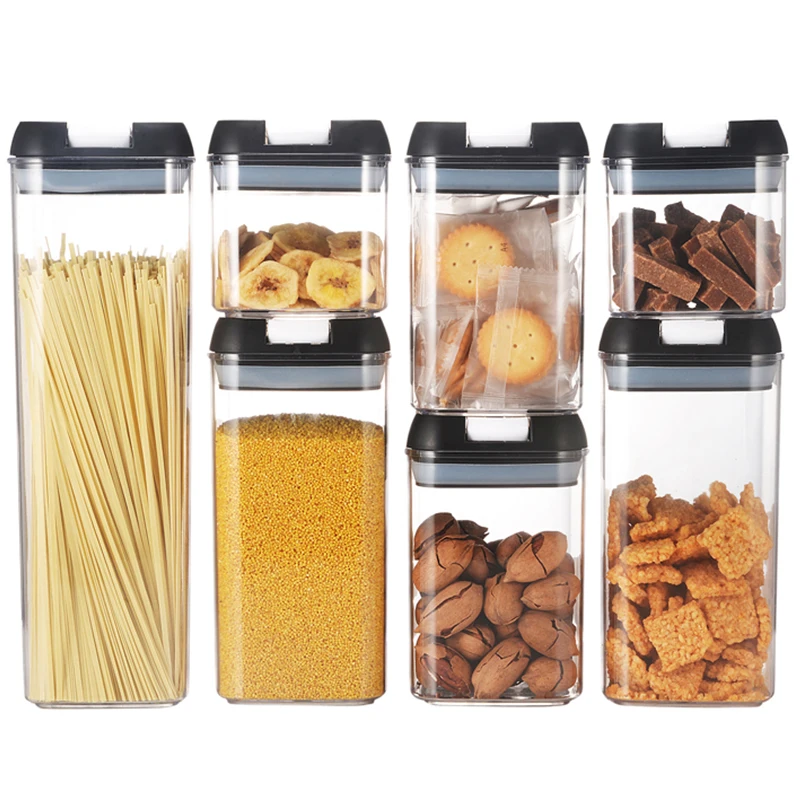 White Black Stackable Food Pantry Chip Door Small Storage Containers, Clear Home House Kitchen Pantry Organization And Storage, Black, grey, white
White Black Stackable Food Pantry Chip Door Small Storage Containers, Clear Home House Kitchen Pantry Organization And Storage, Black, grey, white