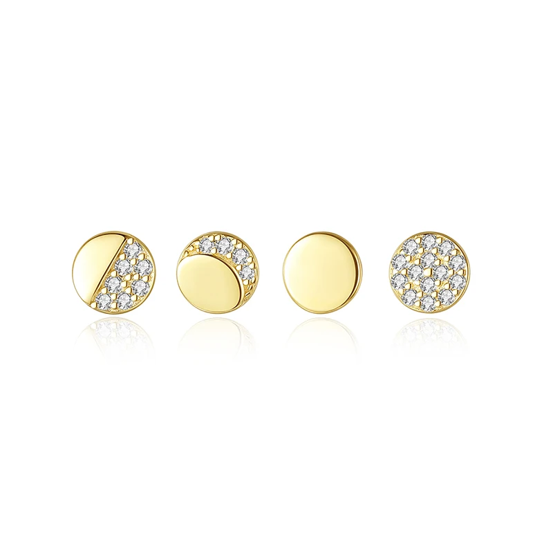 Design Gold 14K Real Gold Plated Diamond Earring Simple 925 Silver Little Round Earrings
Design Gold 14K Real Gold Plated Diamond Earring Simple 925 Silver Little Round Earrings