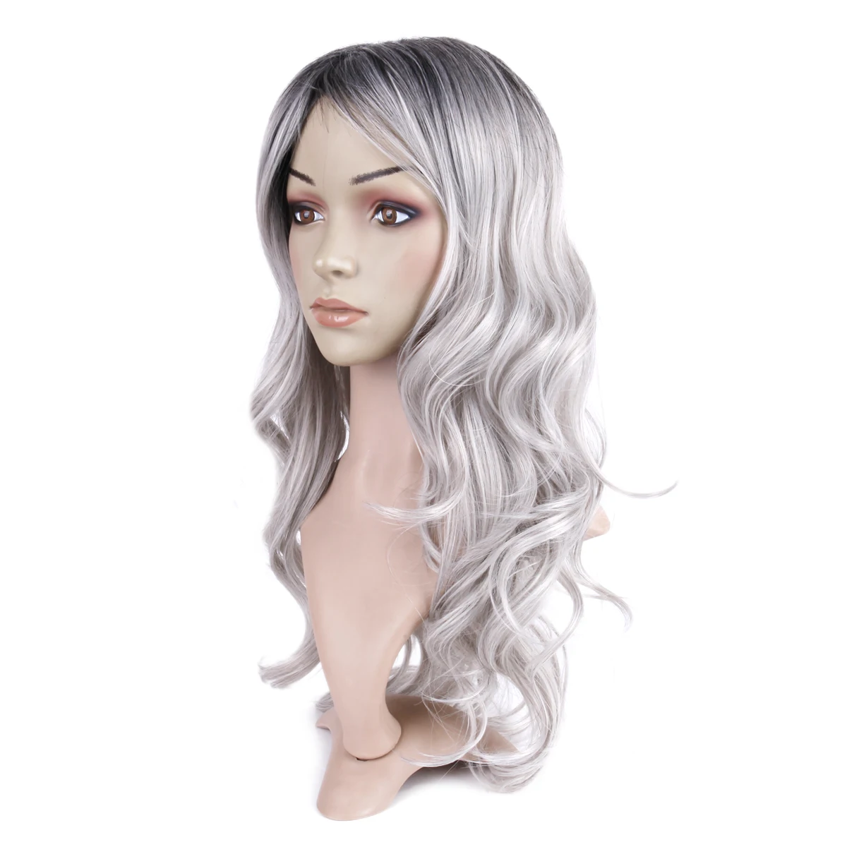 21 Inch Gray cute curly long wave style synthetic wigs heat resistant synthetic hair wholesale human hair wigs
21 Inch Gray cute curly long wave style synthetic wigs heat resistant synthetic hair wholesale human hair wigs
