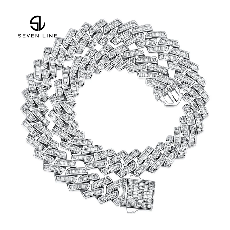 European And American Hot Sale 18mm Square Zircon Spring Buckle Cuban Chain For Men Hip Hop Accessories
European And American Hot Sale 18mm Square Zircon Spring Buckle Cuban Chain For Men Hip Hop Accessories
