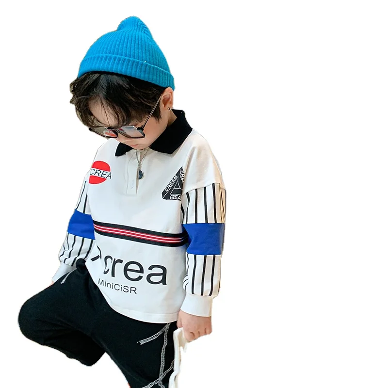 Children's clothing boys POLO shirt autumn long-sleeved t-shirt baby Korean spring and autumn fashion
Children's clothing boys POLO shirt autumn long-sleeved t-shirt baby Korean spring and autumn fashion