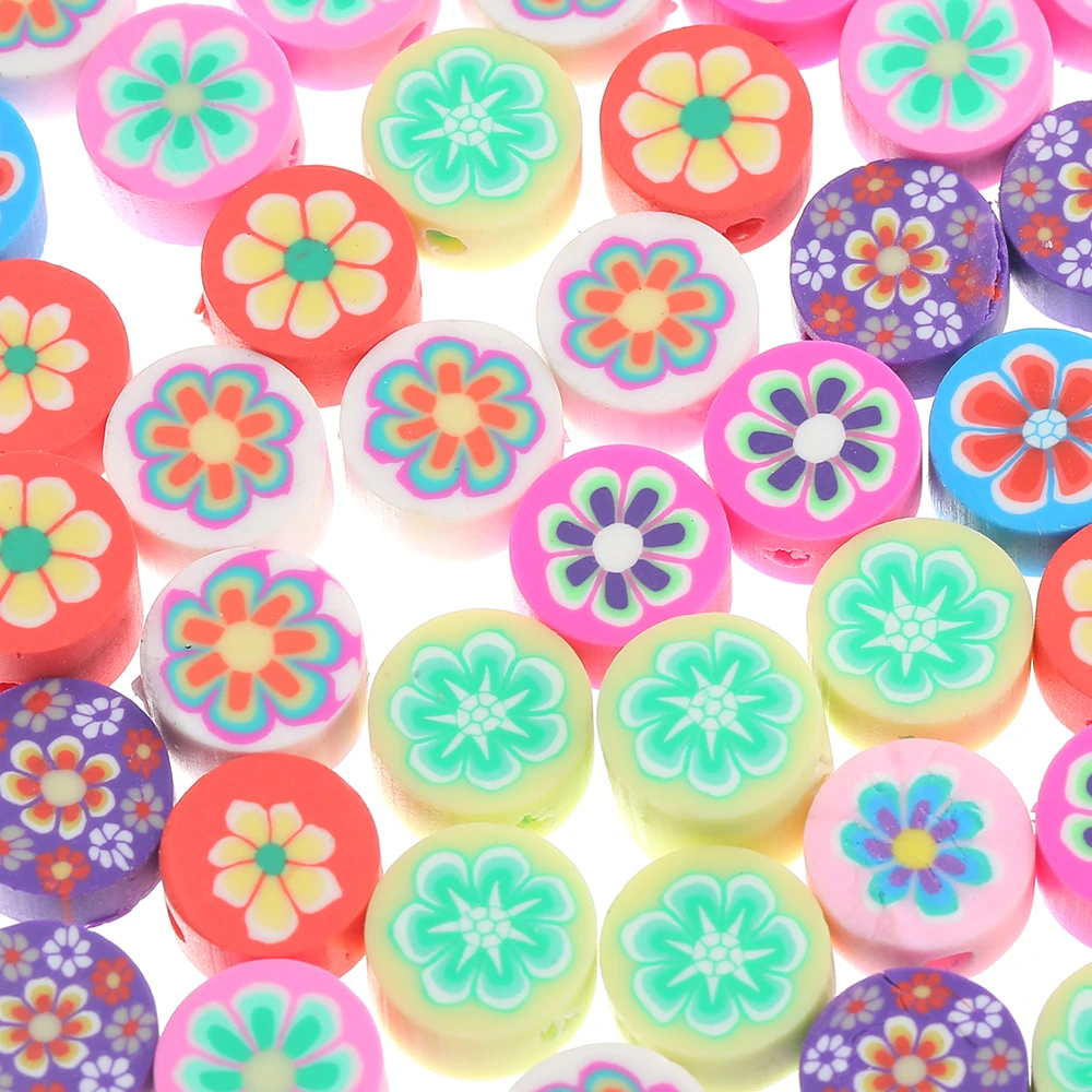 round flower beads 50pcs/bag Multi colored Soft pottery spacer Handmade Making bracelet necklace For girl Jewelry Accessories, Colour mixture
round flower beads 50pcs/bag Multi colored Soft pottery spacer Handmade Making bracelet necklace For girl Jewelry Accessories, Colour mixture