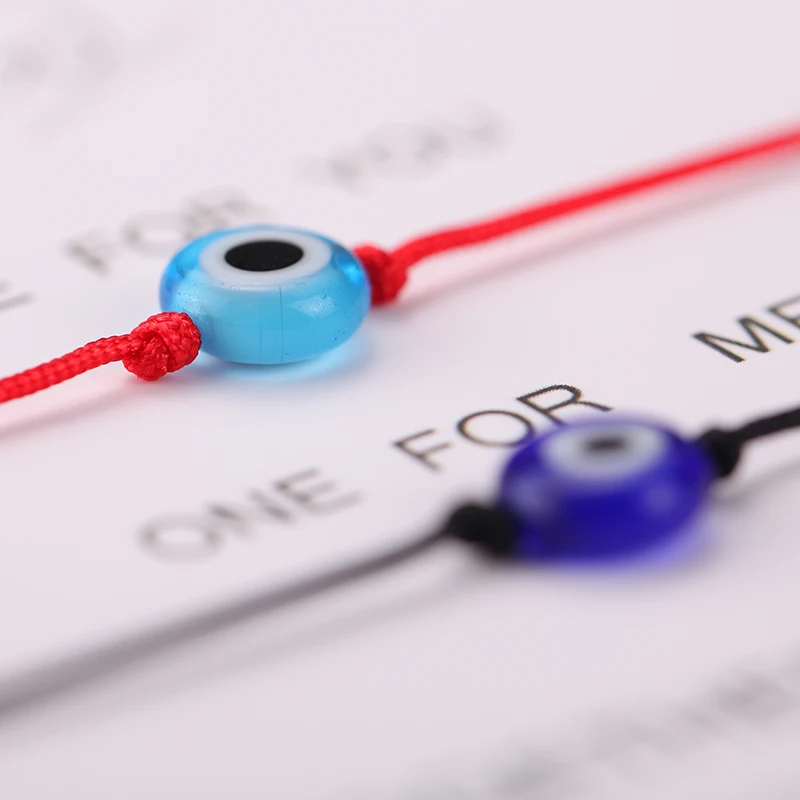 Blue Eye Charms Couples Bracelet Red String Thread Rope Couple Bracelet Wish Card Jewelry For Women Men bracelet, As picture
Blue Eye Charms Couples Bracelet Red String Thread Rope Couple Bracelet Wish Card Jewelry For Women Men bracelet, As picture