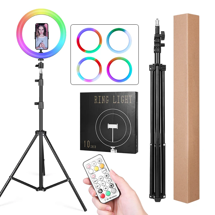 2021 Hot Selling 26cm 10" Ring Light 20w Adjustable Rainbow Ring Light Selfie Rgb Ring Light For Makeup
2021 Hot Selling 26cm 10" Ring Light 20w Adjustable Rainbow Ring Light Selfie Rgb Ring Light For Makeup