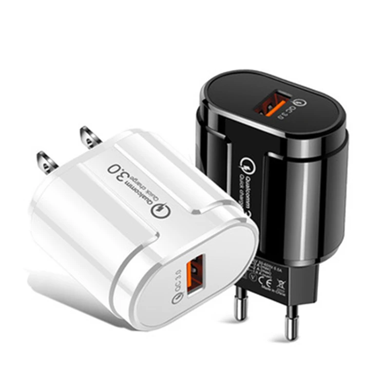 3A Quick Charge 3.0 USB Charger For iPhone EU US UK Wall Mobile Phone Charger Adapter 18W USB Wall Charger
3A Quick Charge 3.0 USB Charger For iPhone EU US UK Wall Mobile Phone Charger Adapter 18W USB Wall Charger