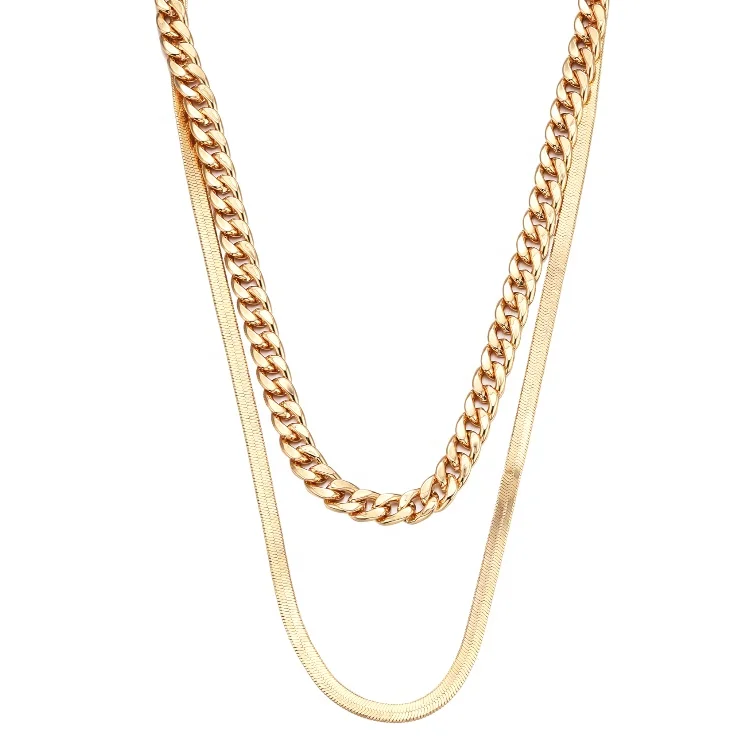New Wholesale Punk Style Snake Chain Gold Thick Cuban Chain Necklace Jewelry For Woman
New Wholesale Punk Style Snake Chain Gold Thick Cuban Chain Necklace Jewelry For Woman
