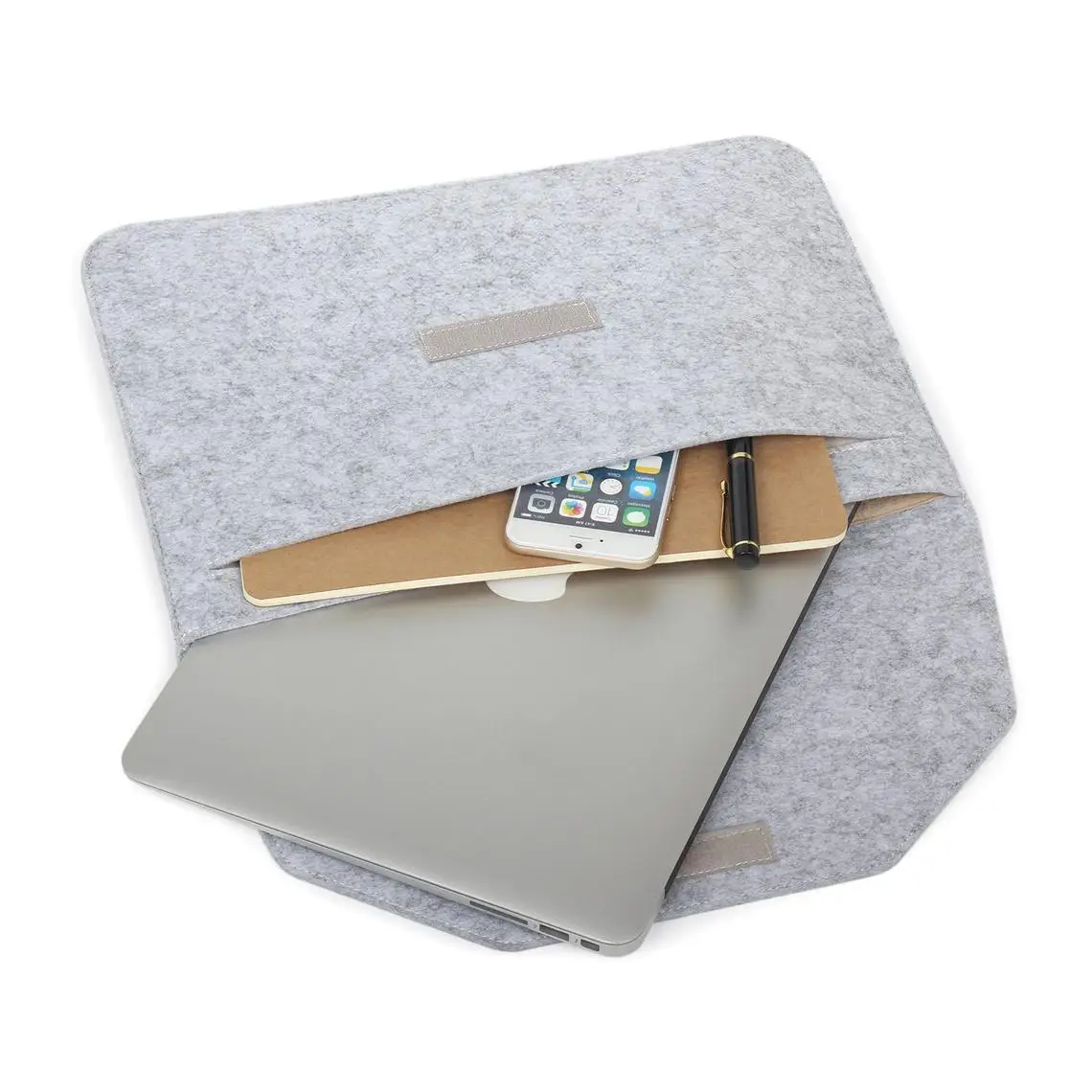 Laptop Accessories Woolen Felt Envelope Bag, High Quality Light Weight felt laptop sleeve bag, Grey or customized
Laptop Accessories Woolen Felt Envelope Bag, High Quality Light Weight felt laptop sleeve bag, Grey or customized