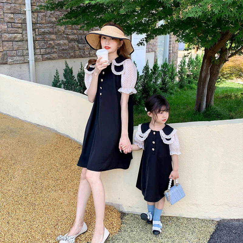 Summer Apparel Fashion Casual Baby Girls Princess Dresses Women Retro Party Dress Family Matching Outfits
Summer Apparel Fashion Casual Baby Girls Princess Dresses Women Retro Party Dress Family Matching Outfits