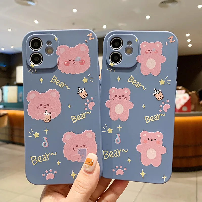 Free Shipping Cute bear cartoon silicone Soft Case Cover for iPhone 13 mini 13 pro max 12 Pro 11 X 8 Plus, Colorful
Free Shipping Cute bear cartoon silicone Soft Case Cover for iPhone 13 mini 13 pro max 12 Pro 11 X 8 Plus, Colorful