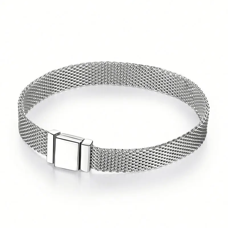 Real 925 sterling silver Fashion Clip Beads Bracelets for Woman Fit Original Watch Chain Charm Bracelet Jewelry making Wholesale
Real 925 sterling silver Fashion Clip Beads Bracelets for Woman Fit Original Watch Chain Charm Bracelet Jewelry making Wholesale
