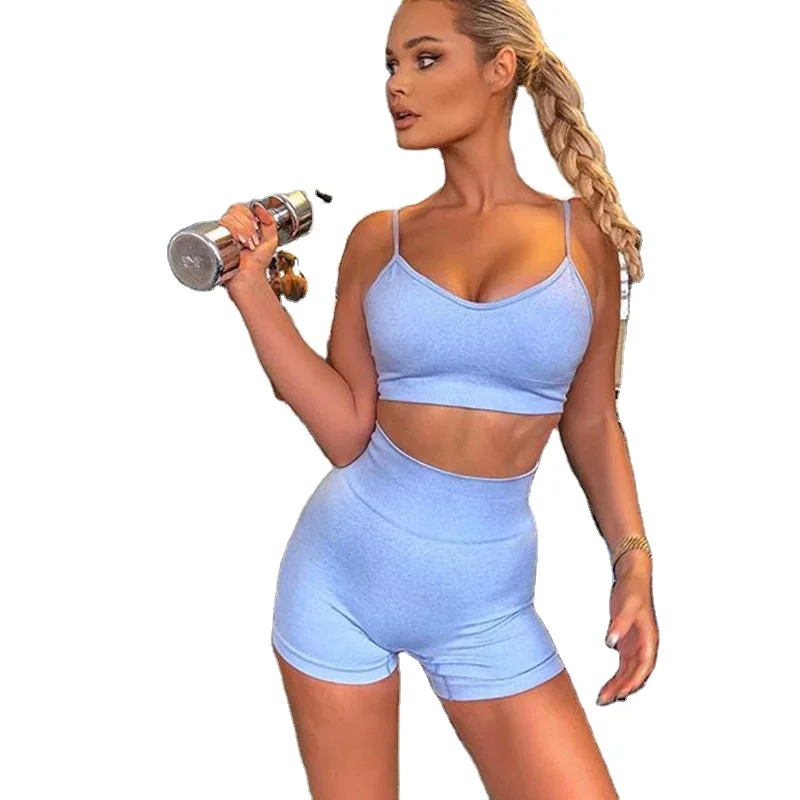 Spot 2020 new hot sale cross-border hot sale new summer women's sexy sling sports fitness suit yoga set
Spot 2020 new hot sale cross-border hot sale new summer women's sexy sling sports fitness suit yoga set
