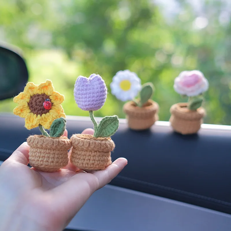 Crochet Artificial Sunflowers Home Decoration Wholesale Crochet Flower Handmade Pot Plants
Crochet Artificial Sunflowers Home Decoration Wholesale Crochet Flower Handmade Pot Plants