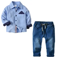 spring autumn toddler baby boy clothes set kids shirts denim pants formal casual children clothes boutiques wholesale
spring autumn toddler baby boy clothes set kids shirts denim pants formal casual children clothes boutiques wholesale