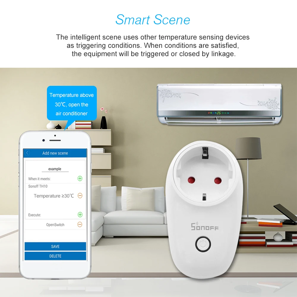 10Pcs/Lot Sooff S26 WiFi Smart Socket TypeF EU Wireless Plug Power Sockets Smart Home Switch For Alexa Google Assistant IFTTT
10Pcs/Lot Sooff S26 WiFi Smart Socket TypeF EU Wireless Plug Power Sockets Smart Home Switch For Alexa Google Assistant IFTTT